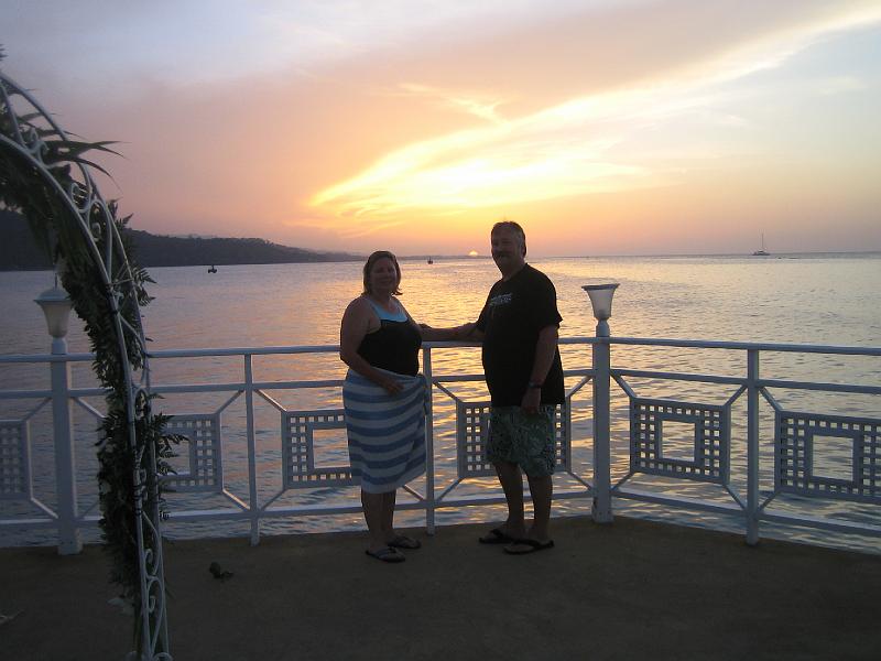IMG_3207.JPG - Dawn and Mike - sunset in Ocho Rios