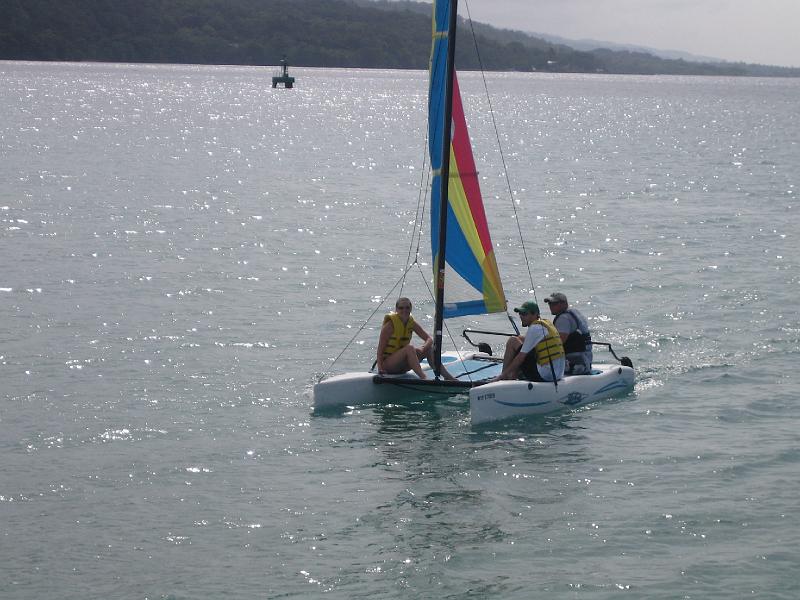 IMG_3233.JPG - Shannon, Pat and captain Justin sailing around the gazebo