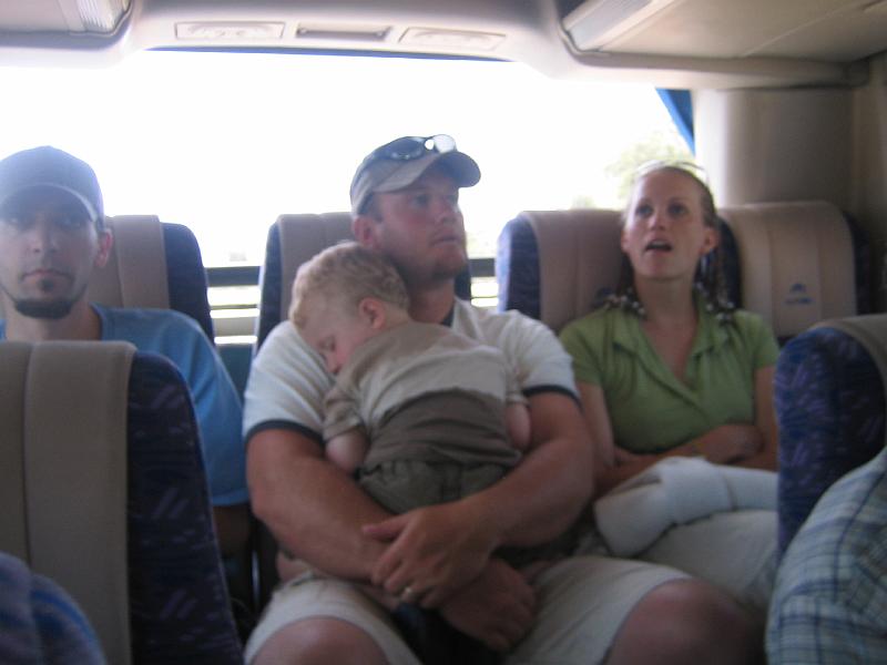 IMG_3265.JPG - Pat, Hunter, Justin and Kelli on the bus going back to the airport